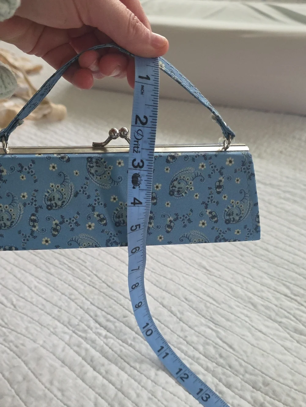NWT Laura Ashley Blue Bandana Pencil Pouch